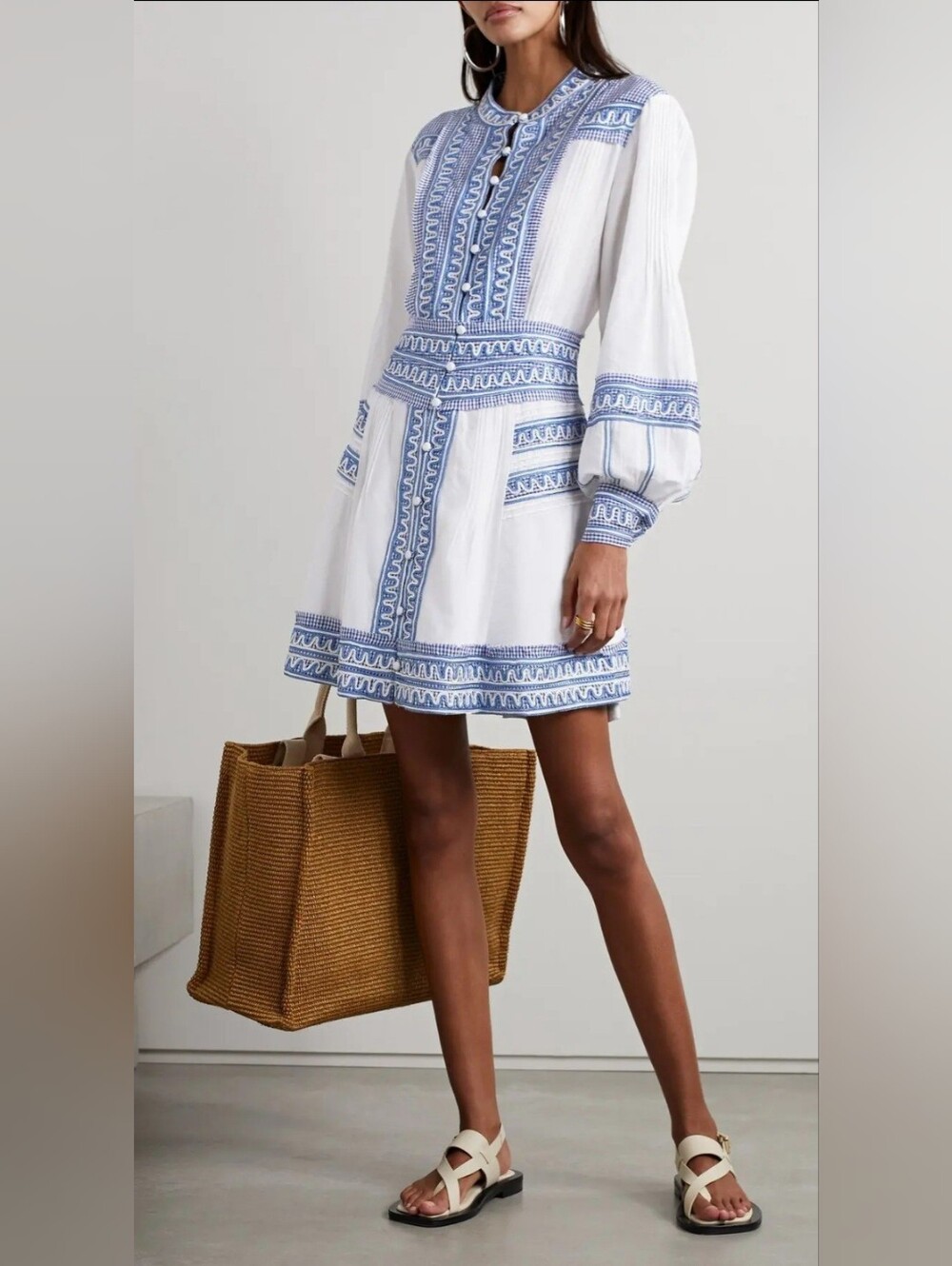 Veronica Beard Embroidered Pasha Dress (Size 2)